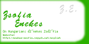 zsofia enekes business card